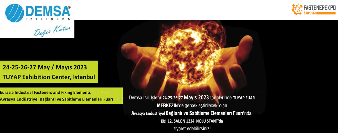 Demsa Isıl İşlem Fastener Expo Fuarında